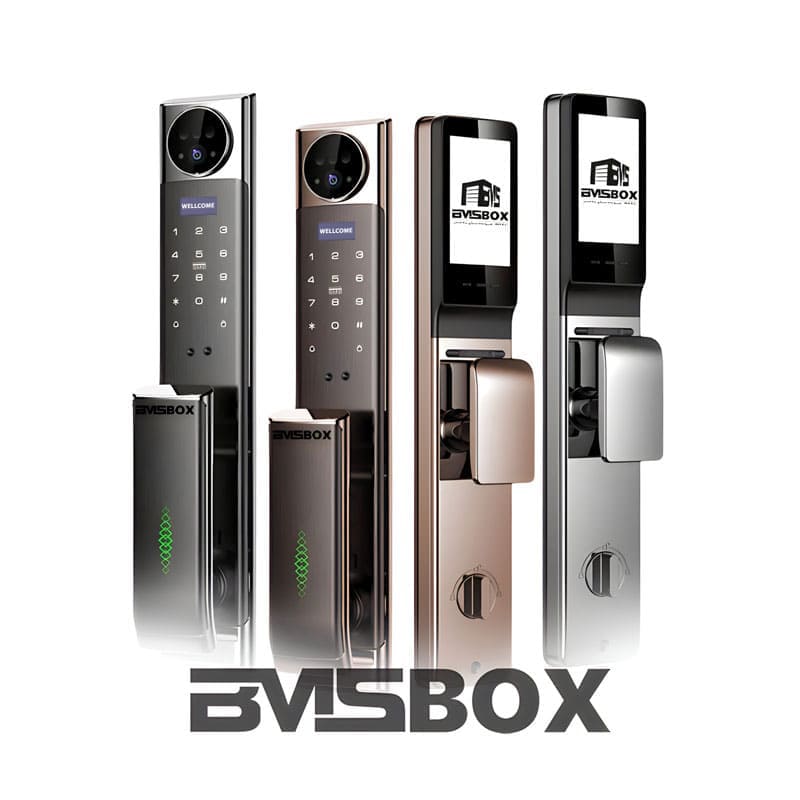 دستگیره هوشمند تشخیص چهره با تماس تصویری برند BMSBOX مدل SLA305